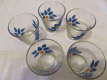 Set 5 bicchieri parmalat