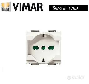 PRESA SCHUKO TRIVALENTE 16211.B VIMAR IDEA BIANCO