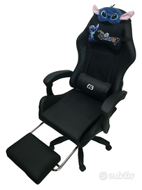 SEDIA COMPUTER GAMER POLTRONA GAMING DISNEY STITCH
