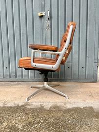 EAMES LOBBY CHAIR PELLE HERMAN MILLER NO VITRA