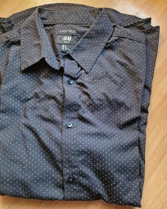 Camicia H&M a pois nera taglia M