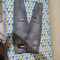 Jeans Grigi Strappati Identity