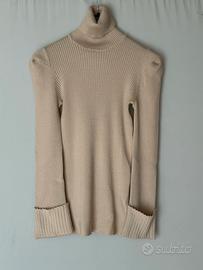 Maglione a collo alto in maglia a costine di Zinco