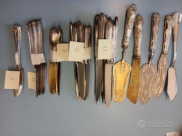 Posate in bagno d'argento