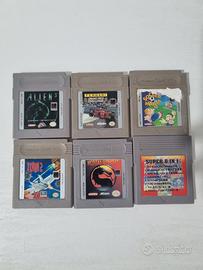 Lotto 6 Giochi Game Boy Classico Originali Vintage