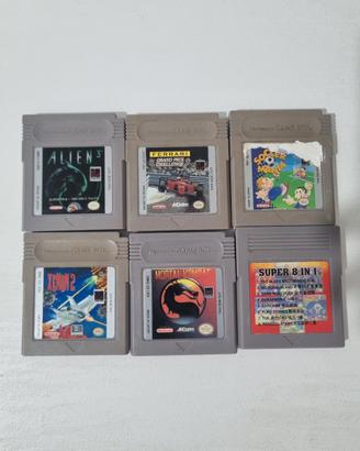 Lotto 6 Giochi Game Boy Classico Originali Vintage
