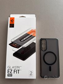 S 25 Edge Cover e vetro protettivo Pro Spigen
