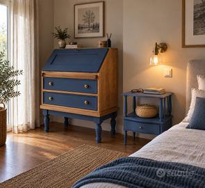 Secretaire scrittoio e comodino vintage legno