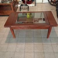TAVOLINO SOGGIORNO LEGNO/VETRO