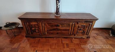 Madia porta tv o credenza stile etnico