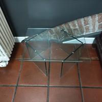 Tavolino basso in cristallo pesantissimo