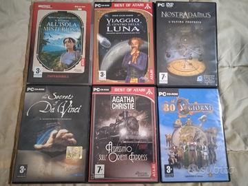 Lotto 6 Pc Games Avv. Grafiche in Dvd E Multi Cd