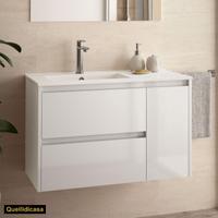Mobile bagno sospeso 85,5cm bianco. Negozio