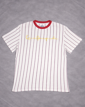 Karl Kani t-shirt righe bianca taglia S – logo ric