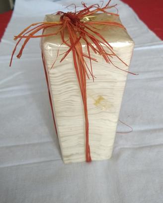 Candela maxi panna zigrinata di grigio