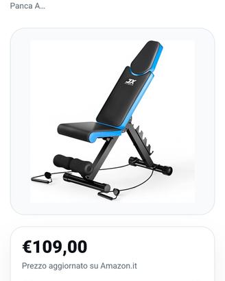 JX FITNESS Panca Manubri Multifunzione Regolabile
