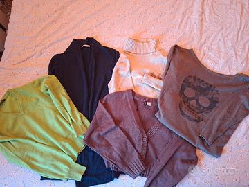Set di 5 maglioni assortiti, colori misti, stile c
