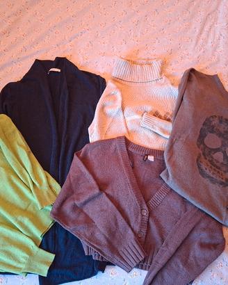 Set di 5 maglioni assortiti, colori misti, stile c