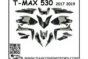 Kit carene Tmax 530 2017 2019 nero lucido