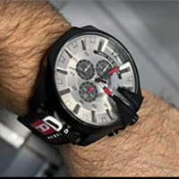 Diesel Mega Chief Orologio Cronografo da Uomo, Oro