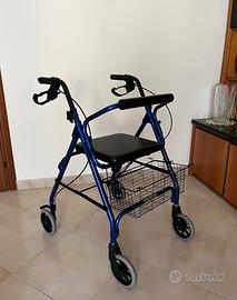 Deambulatore pieghevole alluminio leggero