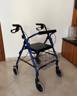Deambulatore pieghevole alluminio leggero