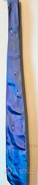 n.2 Cravatte, 100%seta L cm 70,colore blu e viola,