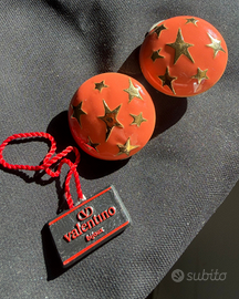 Orecchini Valentino Bijoux clip stelle smalto