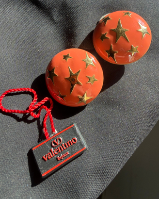 Orecchini Valentino Bijoux clip stelle smalto