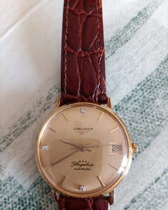 Longines Flagship oro, autom. con pietre preziose