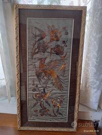 Quadro con ricamo artistico 