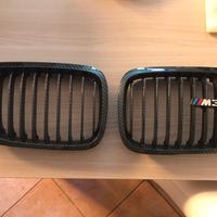 Griglie anteriori carbonio per serie 3 e46 (m3)