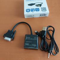 cavo da vga hdmi converter con audio, cavo 