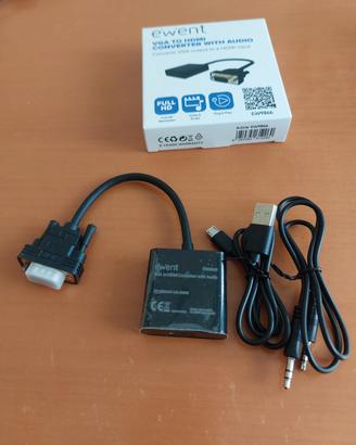 cavo da vga a hdmi converter con audio, cavo