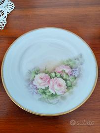 Piatto Limoges Vintage dipinto a mano anni '60