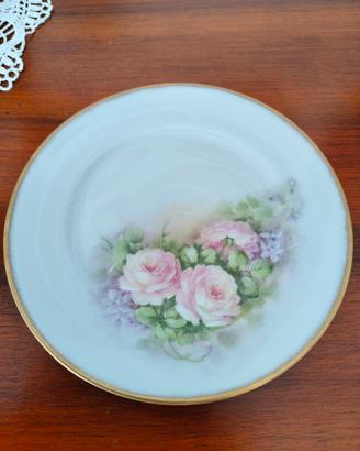 Piatto Limoges Vintage dipinto a mano anni '60