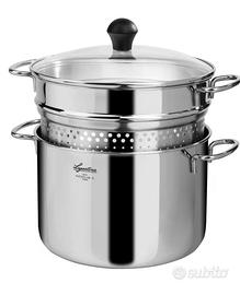 Pentola Lagostina con coperchio e scolapasta nuova