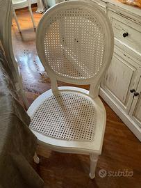 6 sedie in paglia di vienna