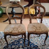 Due sedie vintage, ritiro a carico dell'acquirente