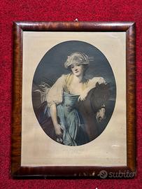 oleografia The Milkmaid  Jean Baptiste Greuzel