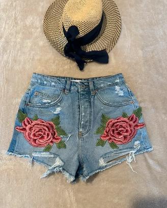 Shorts in denim Zara