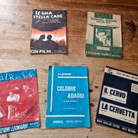 Spartiti musicali vintage 