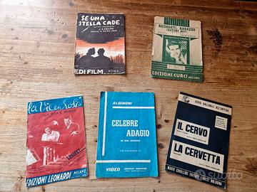 Spartiti musicali vintage 