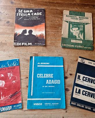 Spartiti musicali vintage 