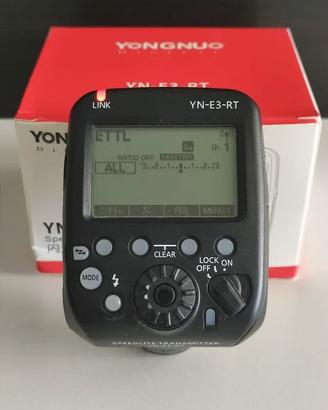 Trigger Yongnuo YN-E3-RT per Canon