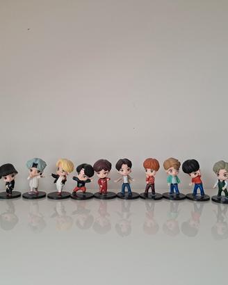 BTS _ poster telato jungkook e mini action figure