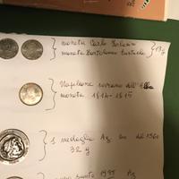Medaglie e monete argento