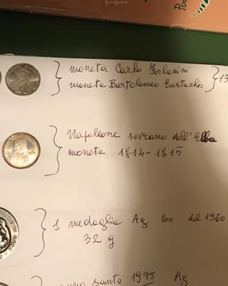 Medaglie e monete argento