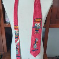 Cravatta Vintage Goofy-Pippo Anni '80 Disney