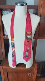 Cravatta Vintage Goofy-Pippo Anni '80 Disney